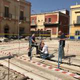 Grazie a un�impalcatura allestita ad hoc i partecipanti sono scesi all�interno della cisterna, il cui pavimento � situato a circa sei/sette metri rispetto al piano di campagna superiore